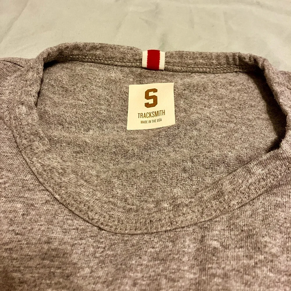 Tracksmith Grayboy Long Sleeve Cotton T-Shirt | Size S - Picture 4 of 6